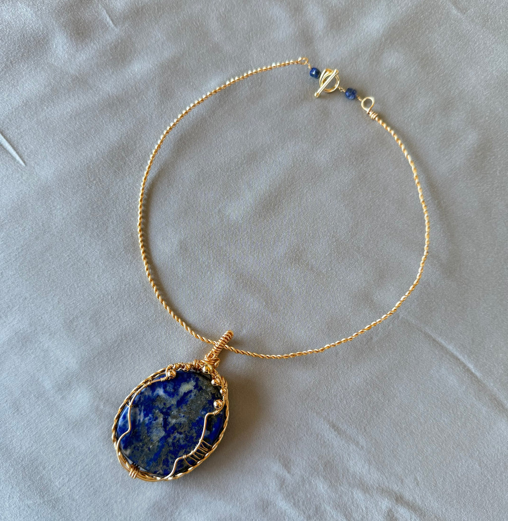 Lapis Lazuli Athena Pendant