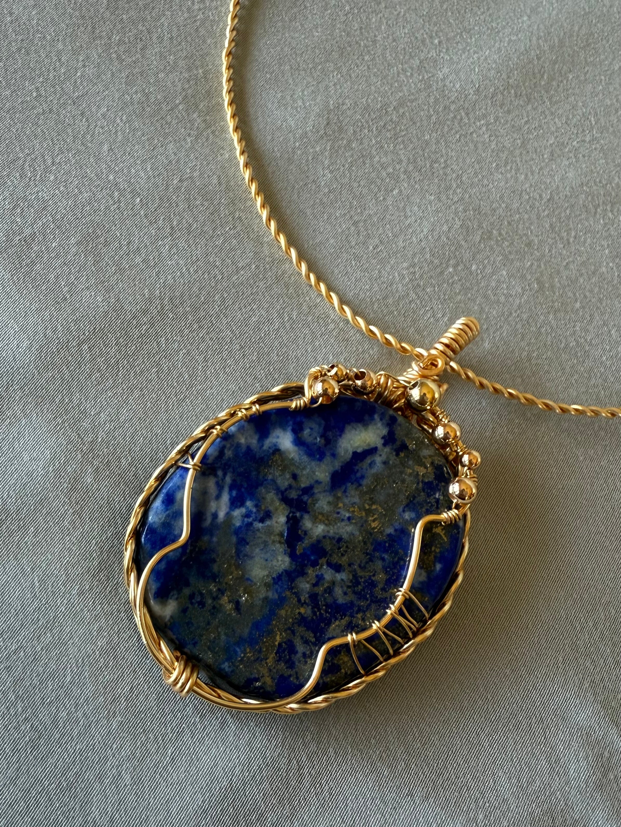Lapis Lazuli Athena Pendant