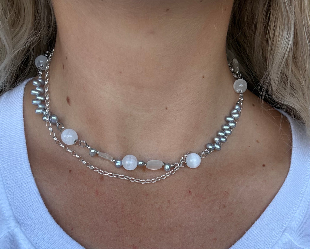 Silver Moon Necklace