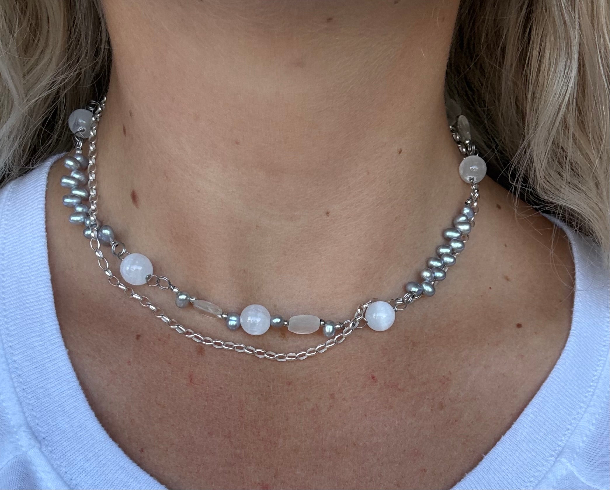 Silver Moon Necklace