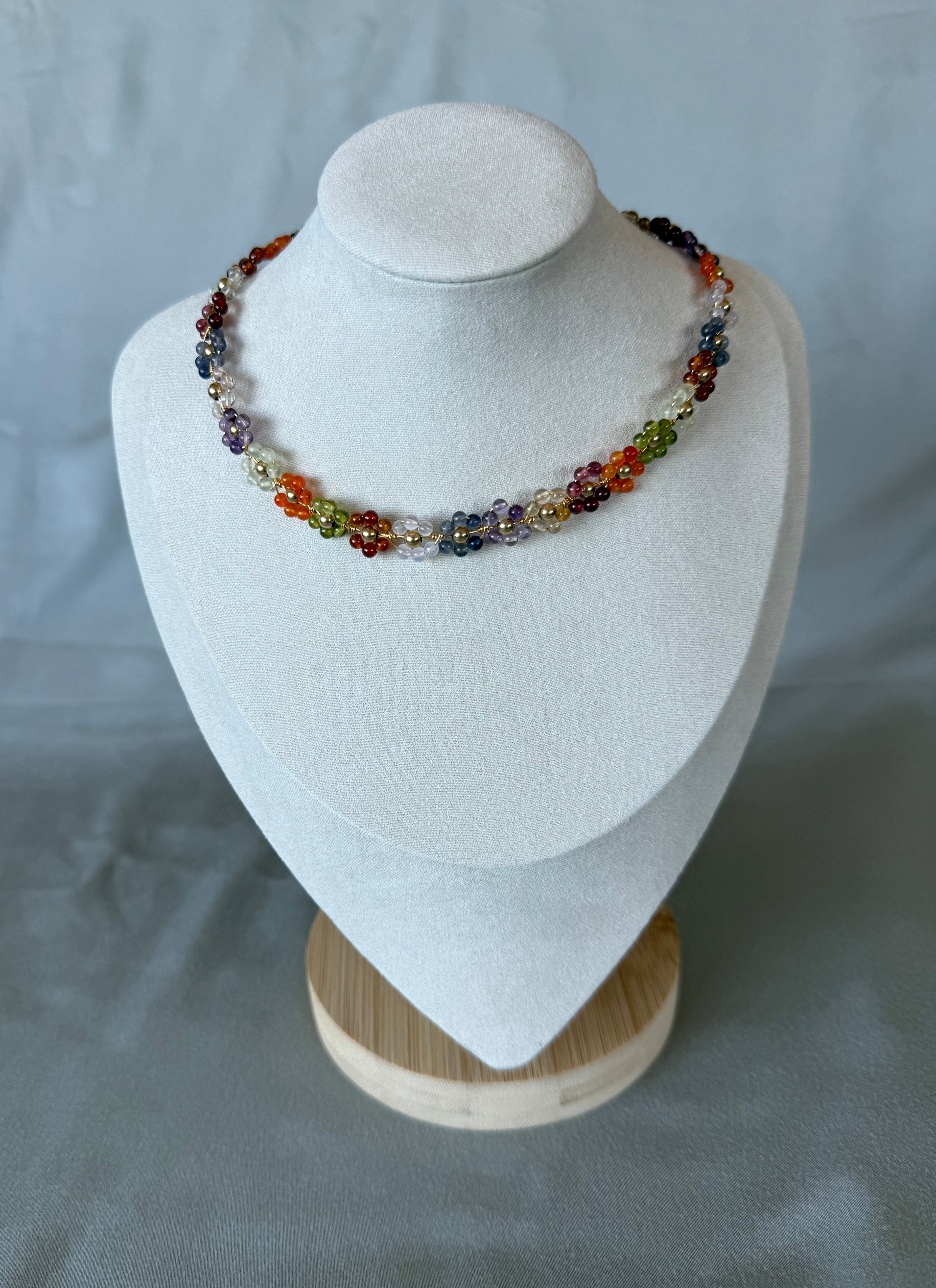 Floral Crystal Choker