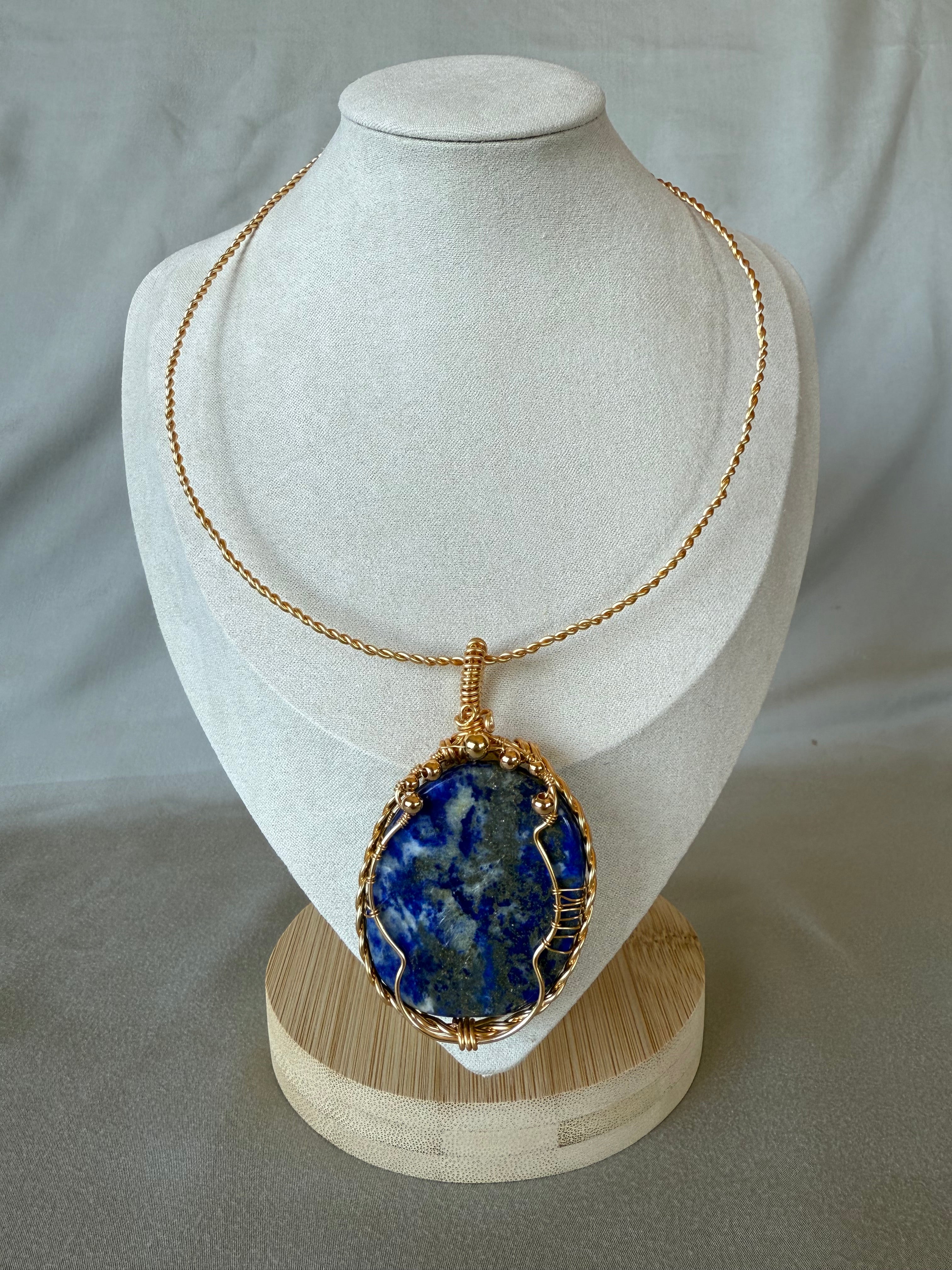 Lapis Lazuli Athena Pendant