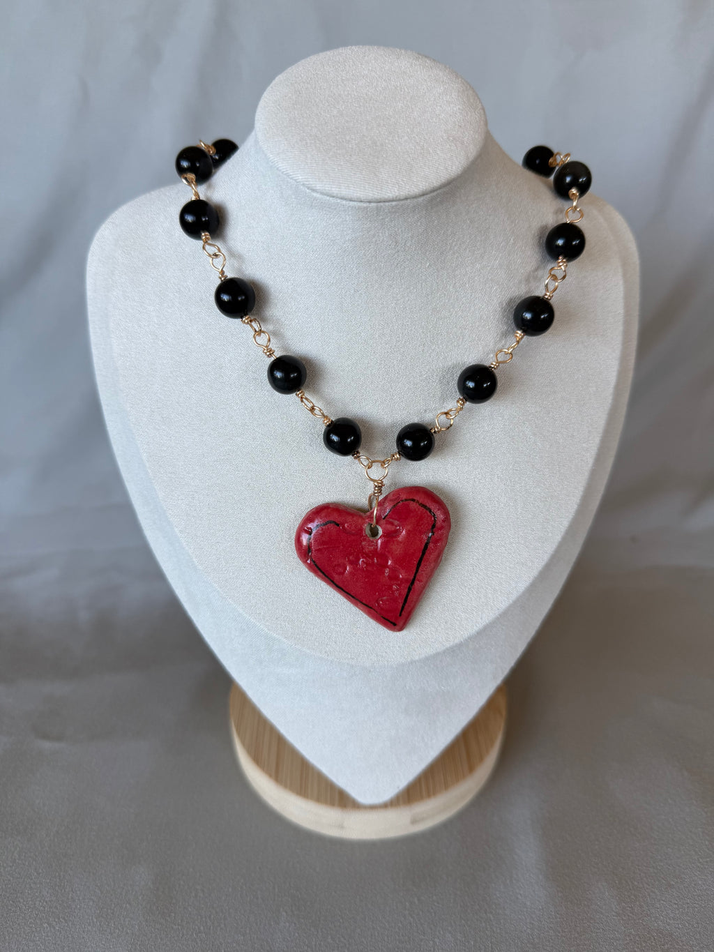 Ceramic Heart Protective Charm