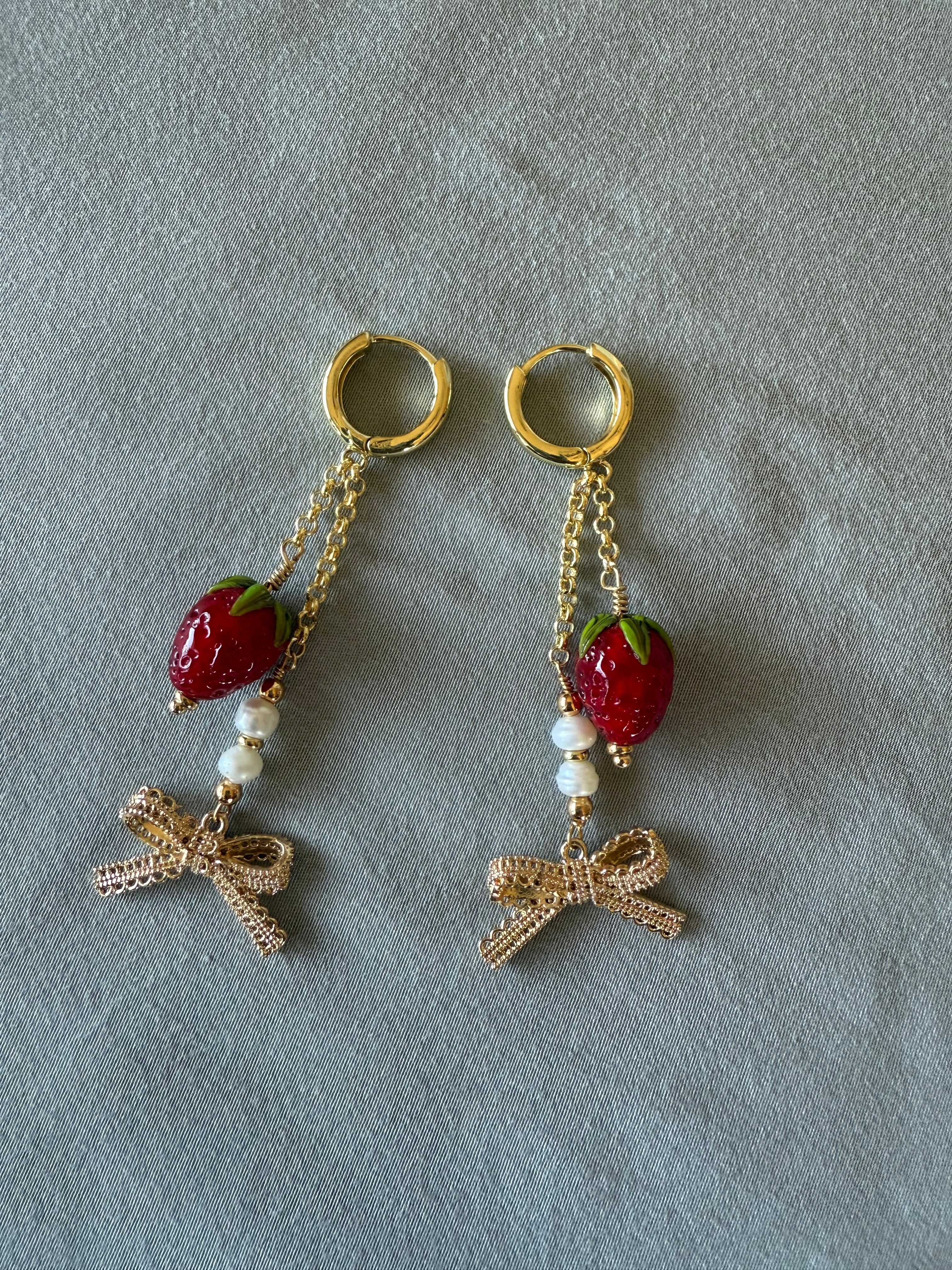 Wild Strawberry Earrings