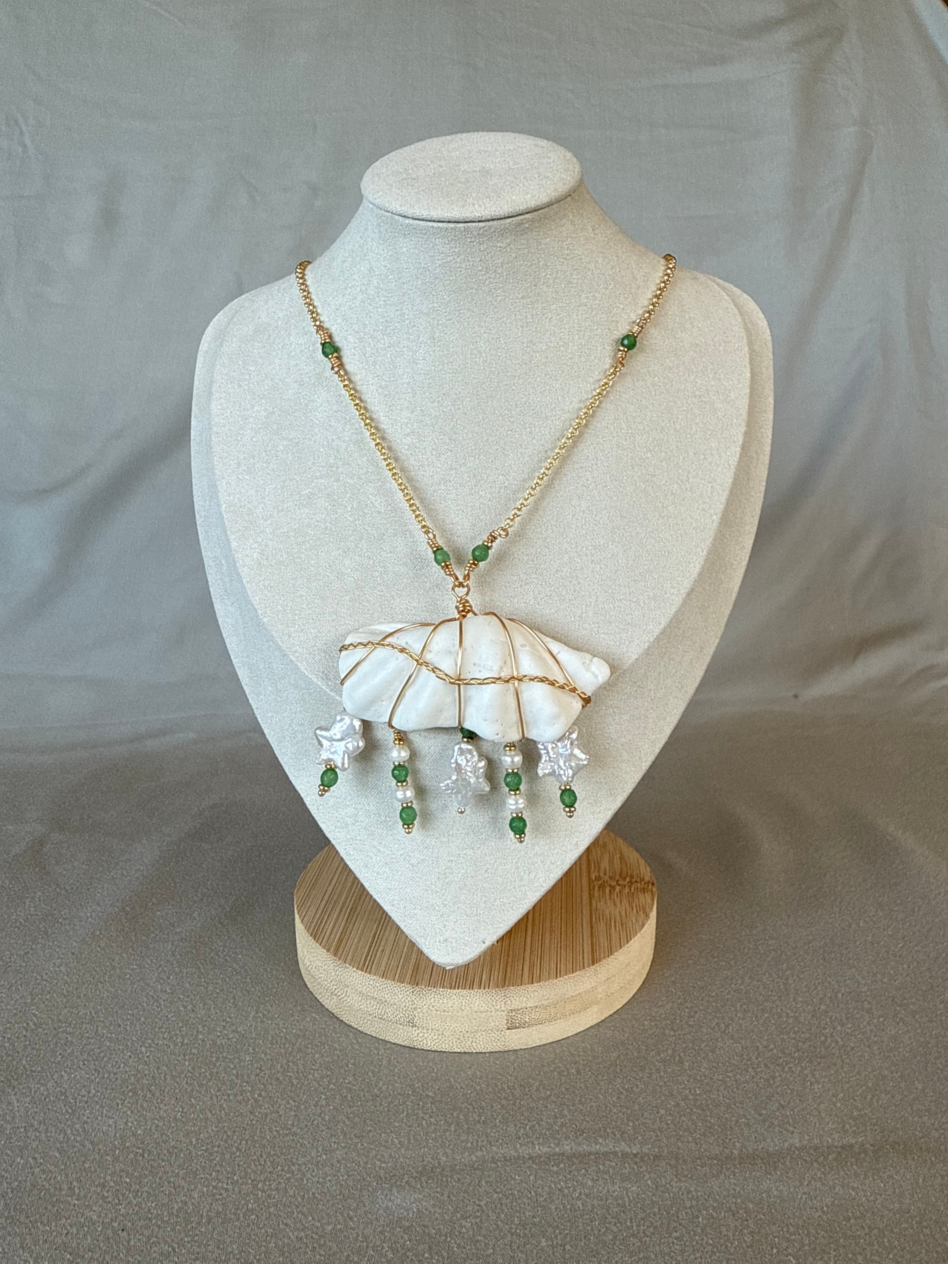 Cosmic Rain Cloud Necklace