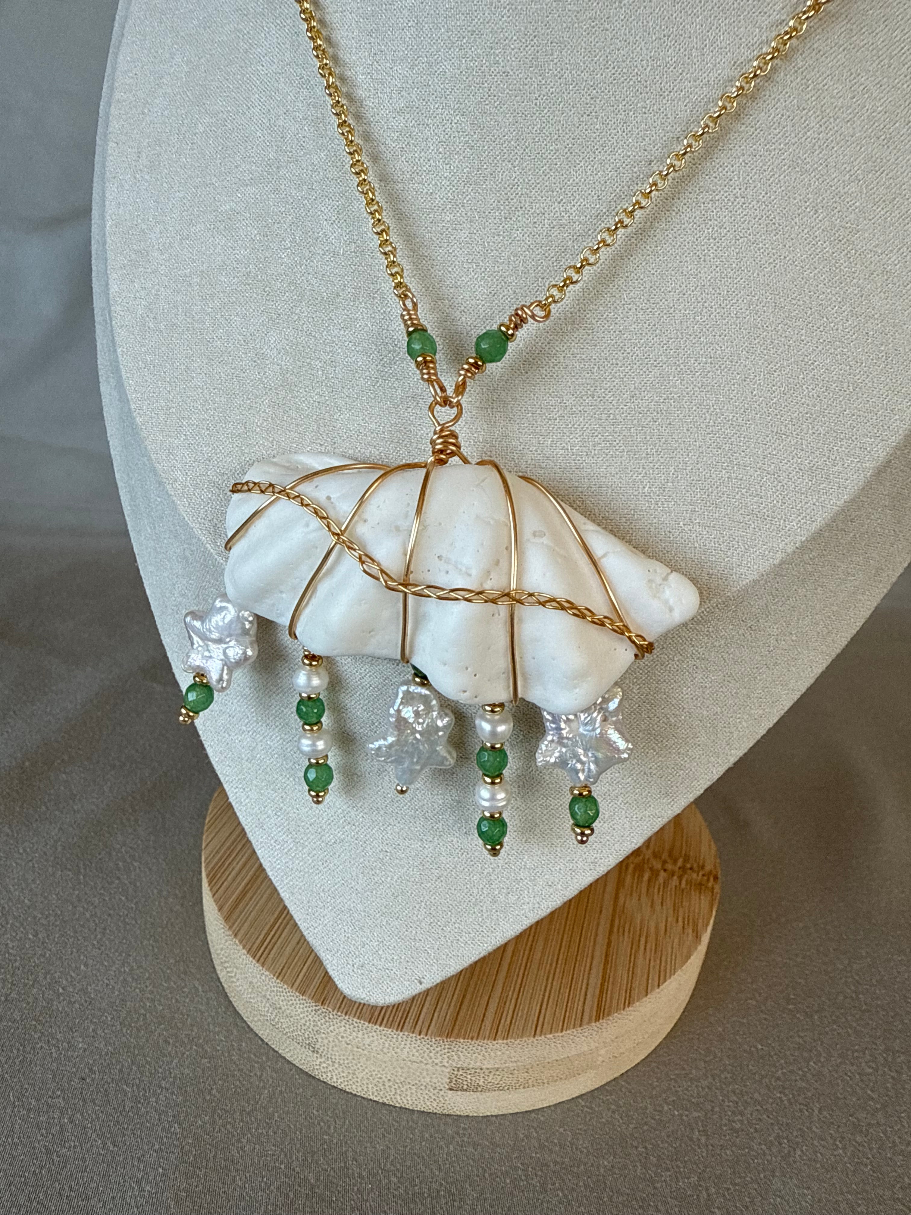 Cosmic Rain Cloud Necklace