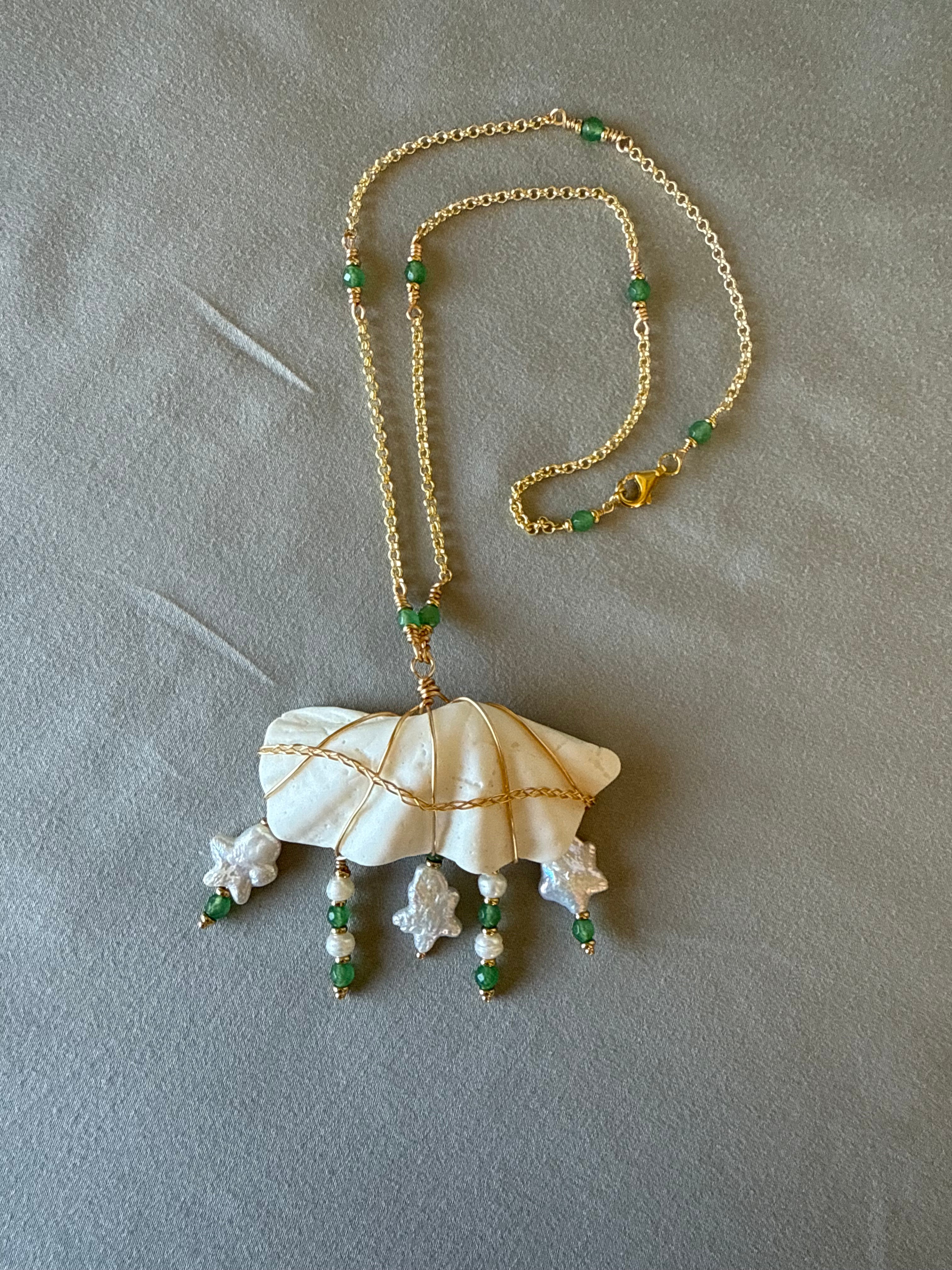 Cosmic Rain Cloud Necklace