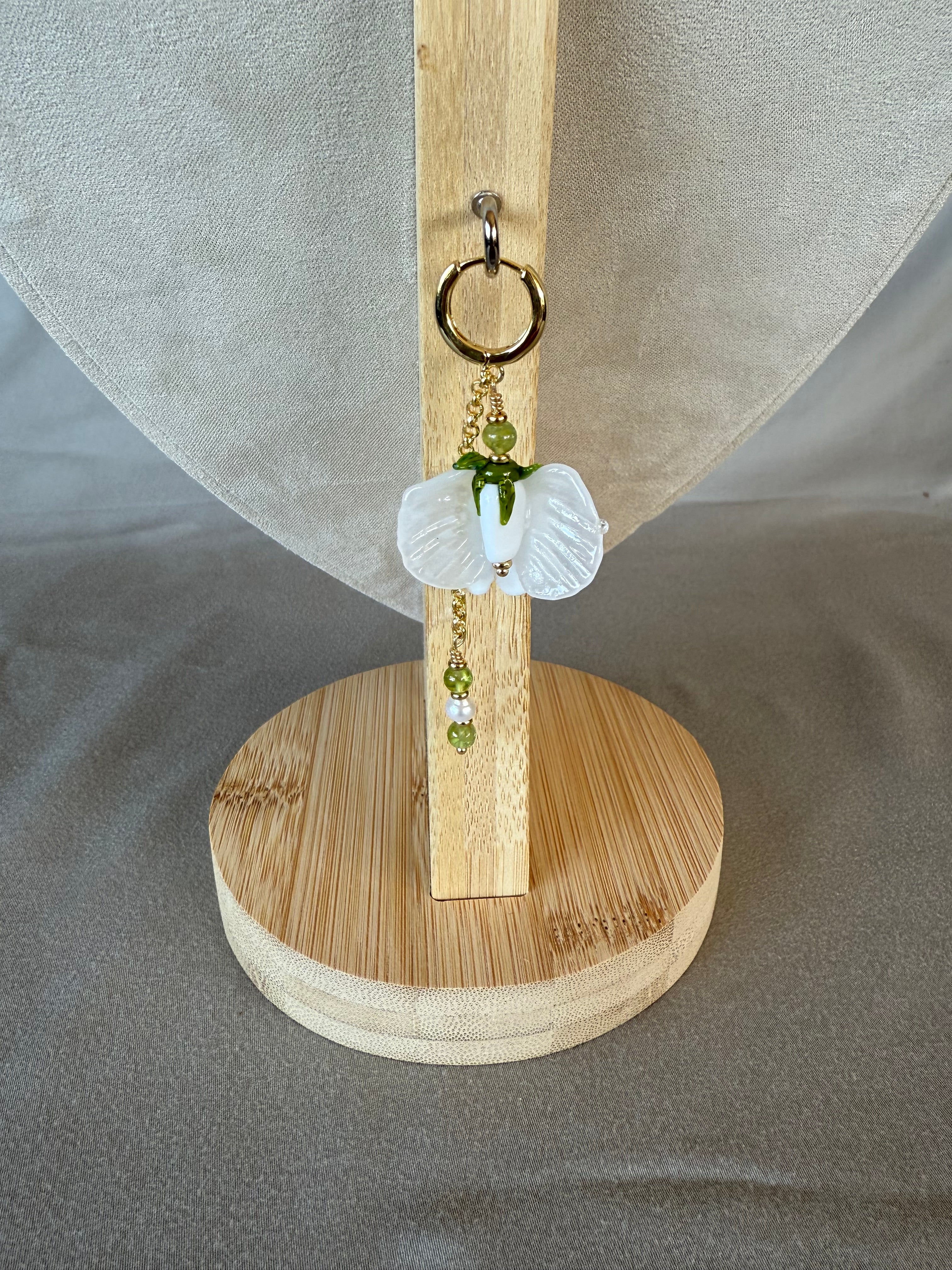 Sweet Pea Flower Earrings