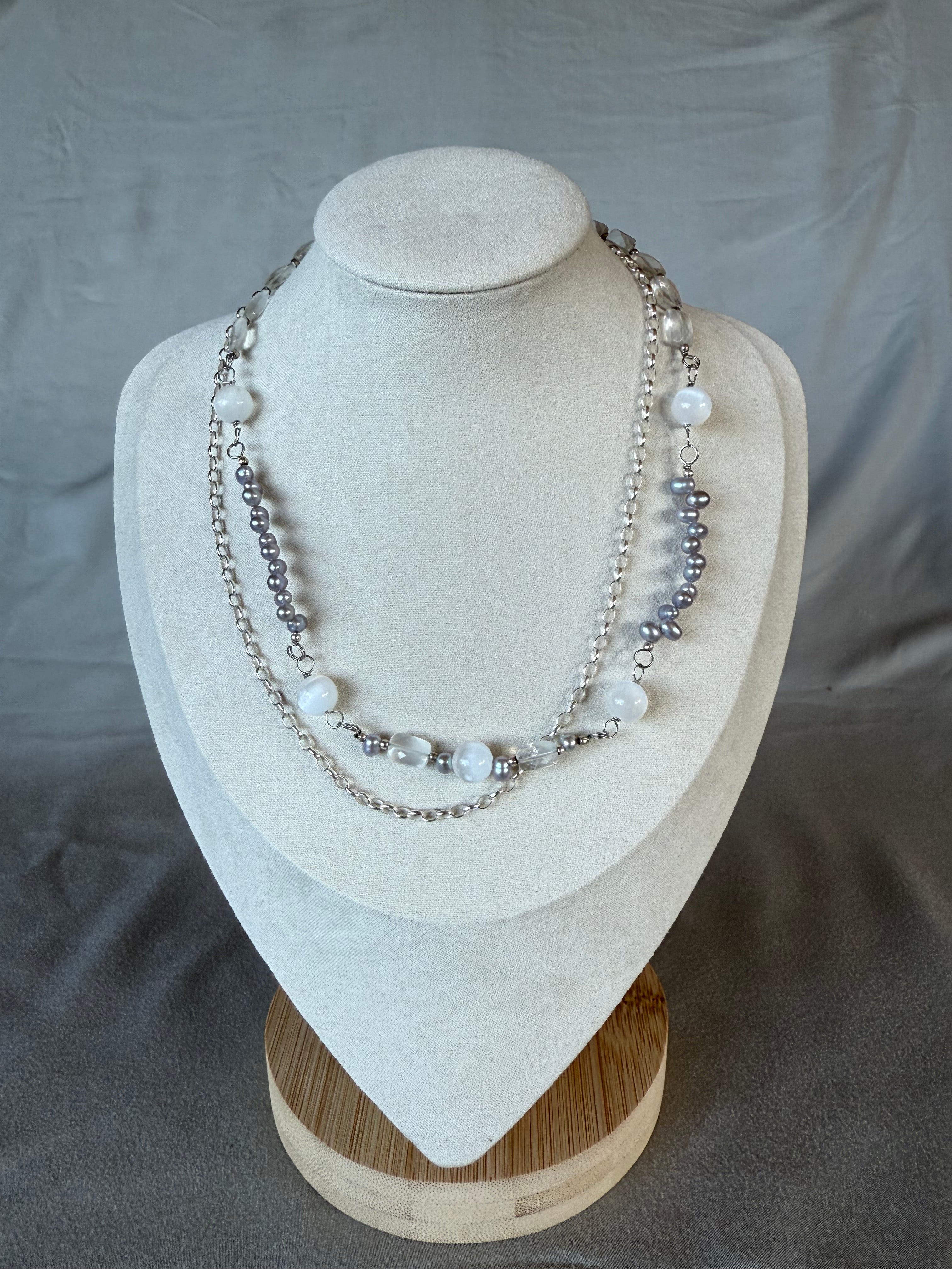 Silver Moon Necklace