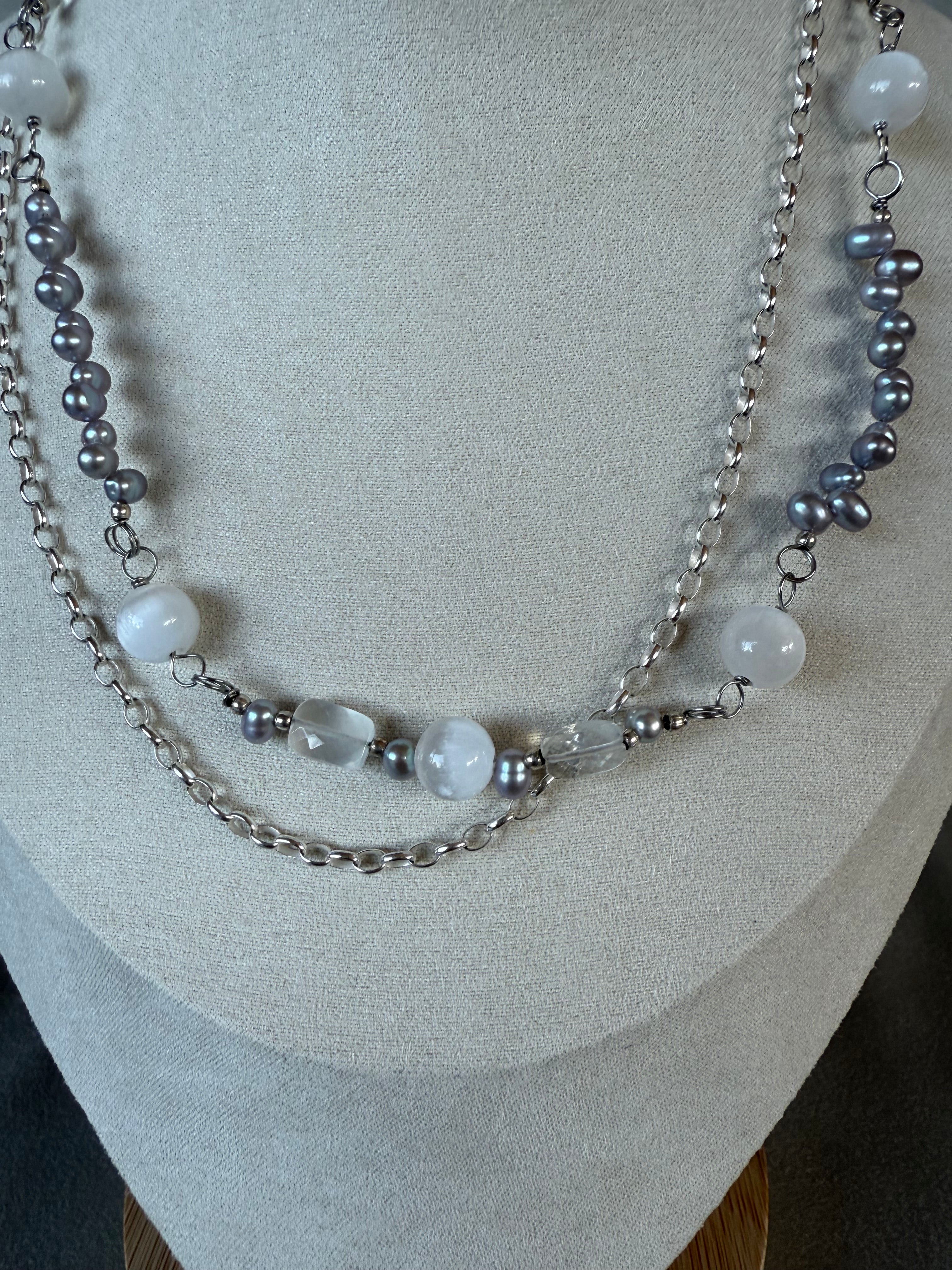 Silver Moon Necklace