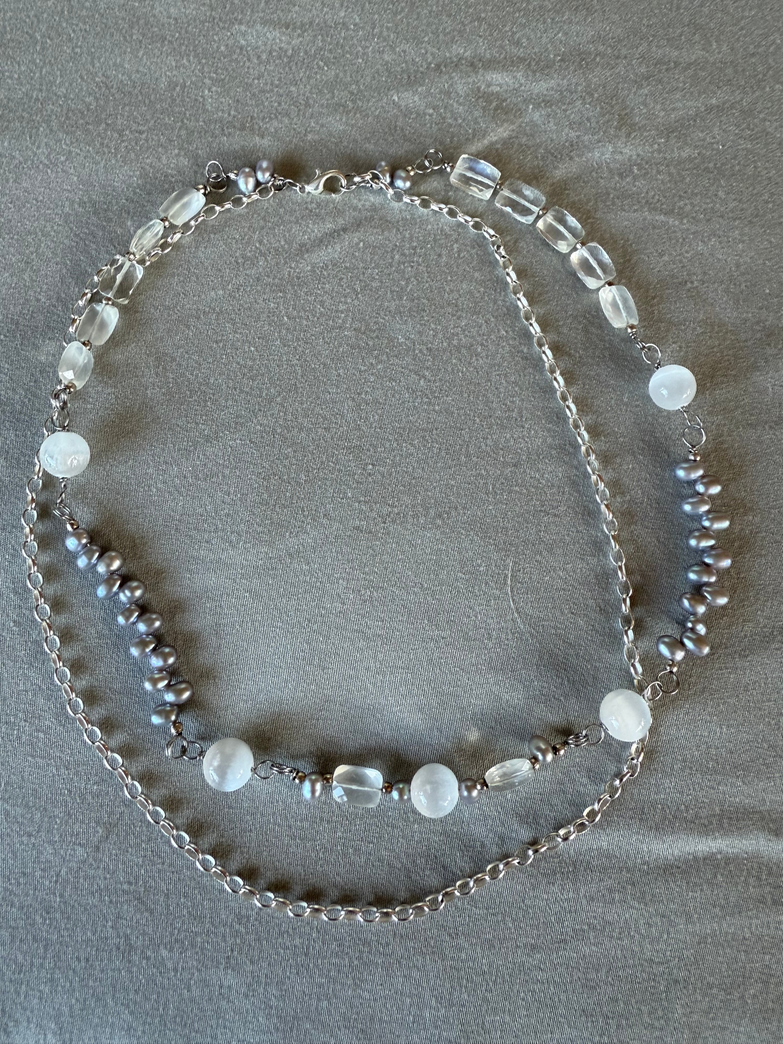 Silver Moon Necklace