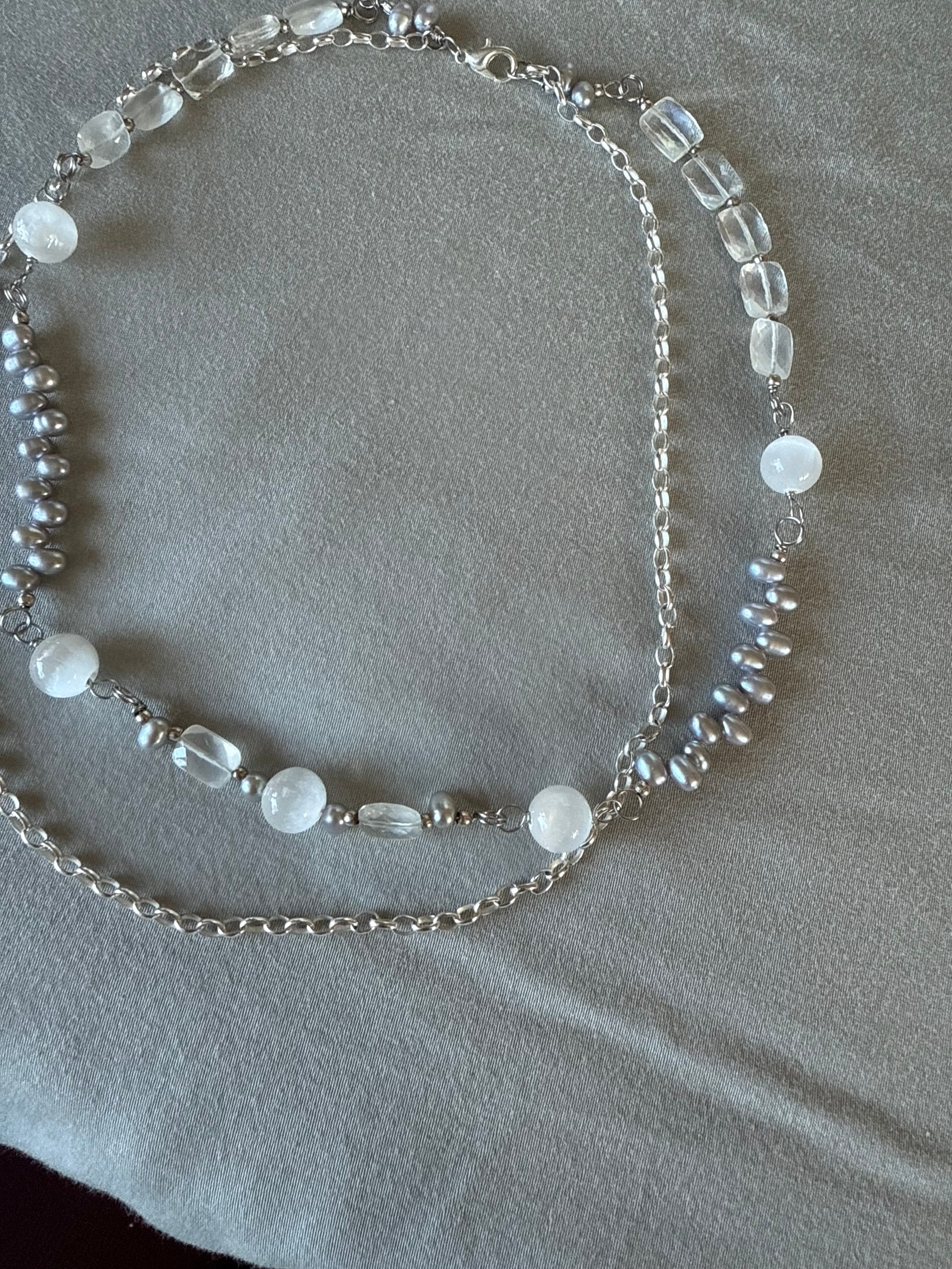 Silver Moon Necklace