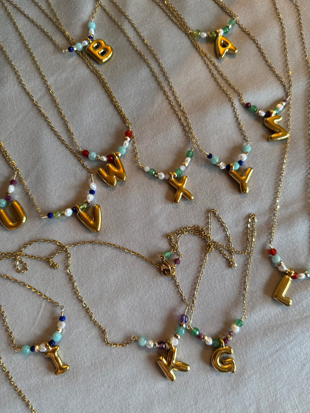 Initial Charm Necklaces