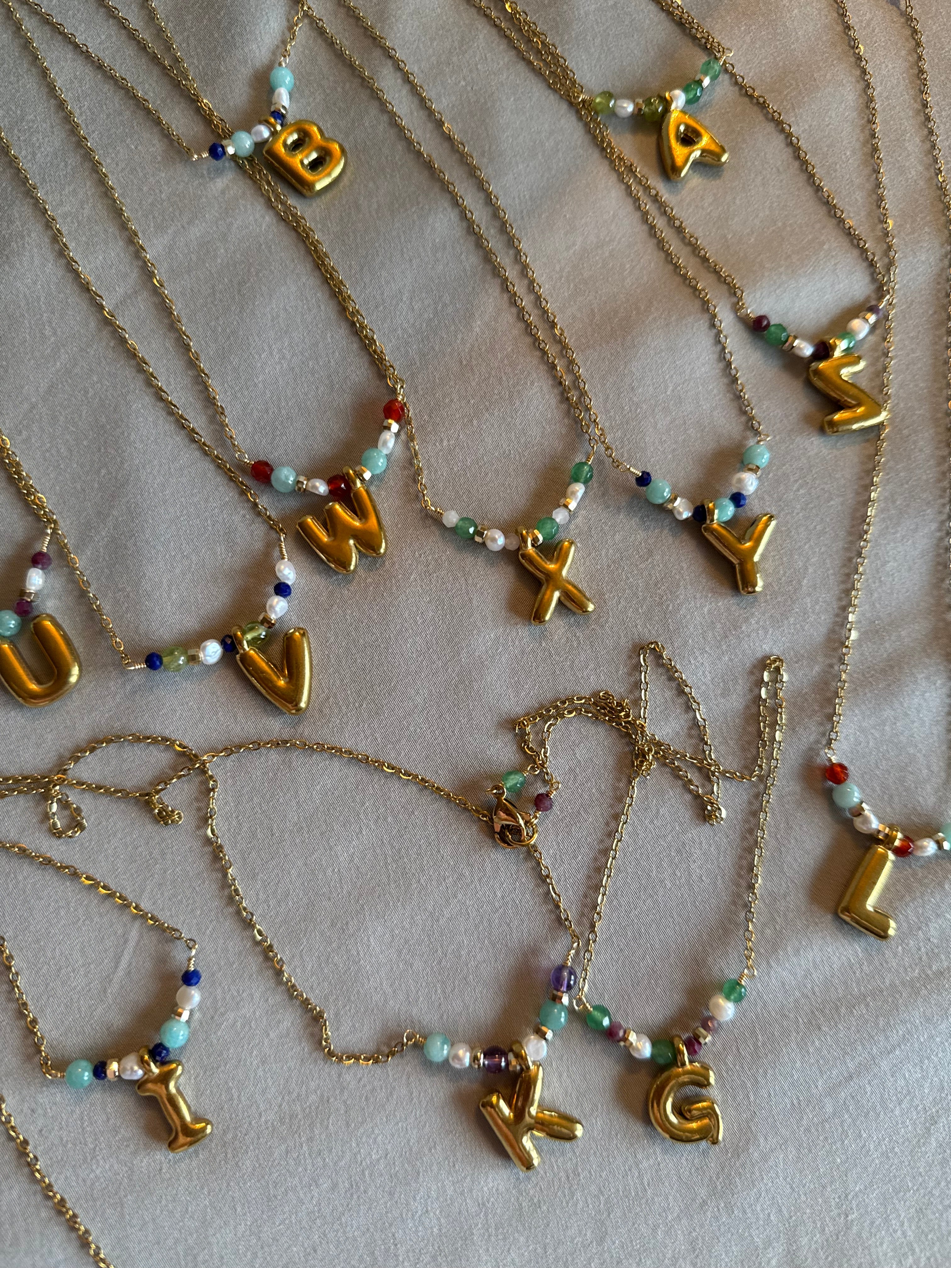 Initial Charm Necklaces