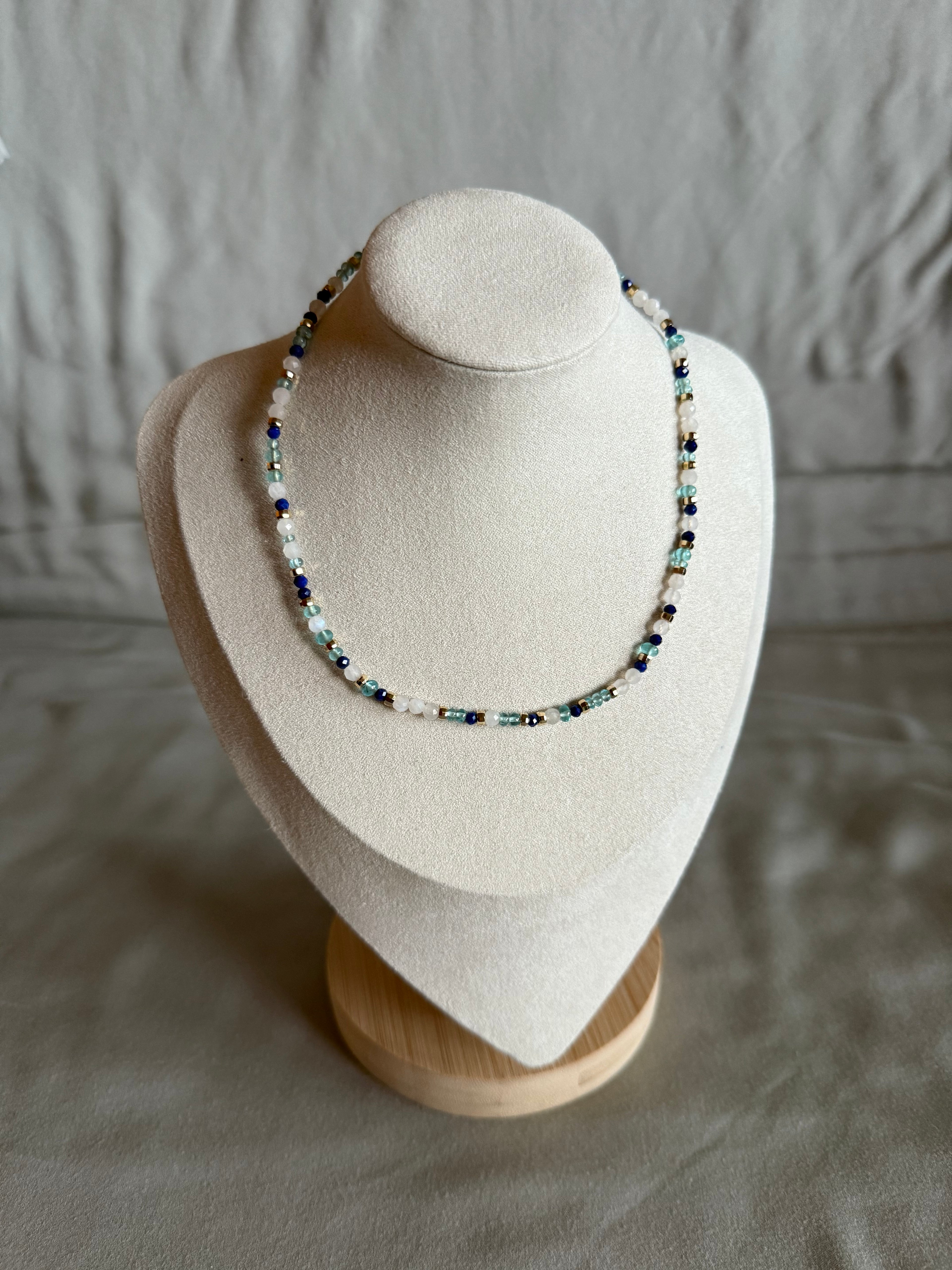 Blue Crystal Choker