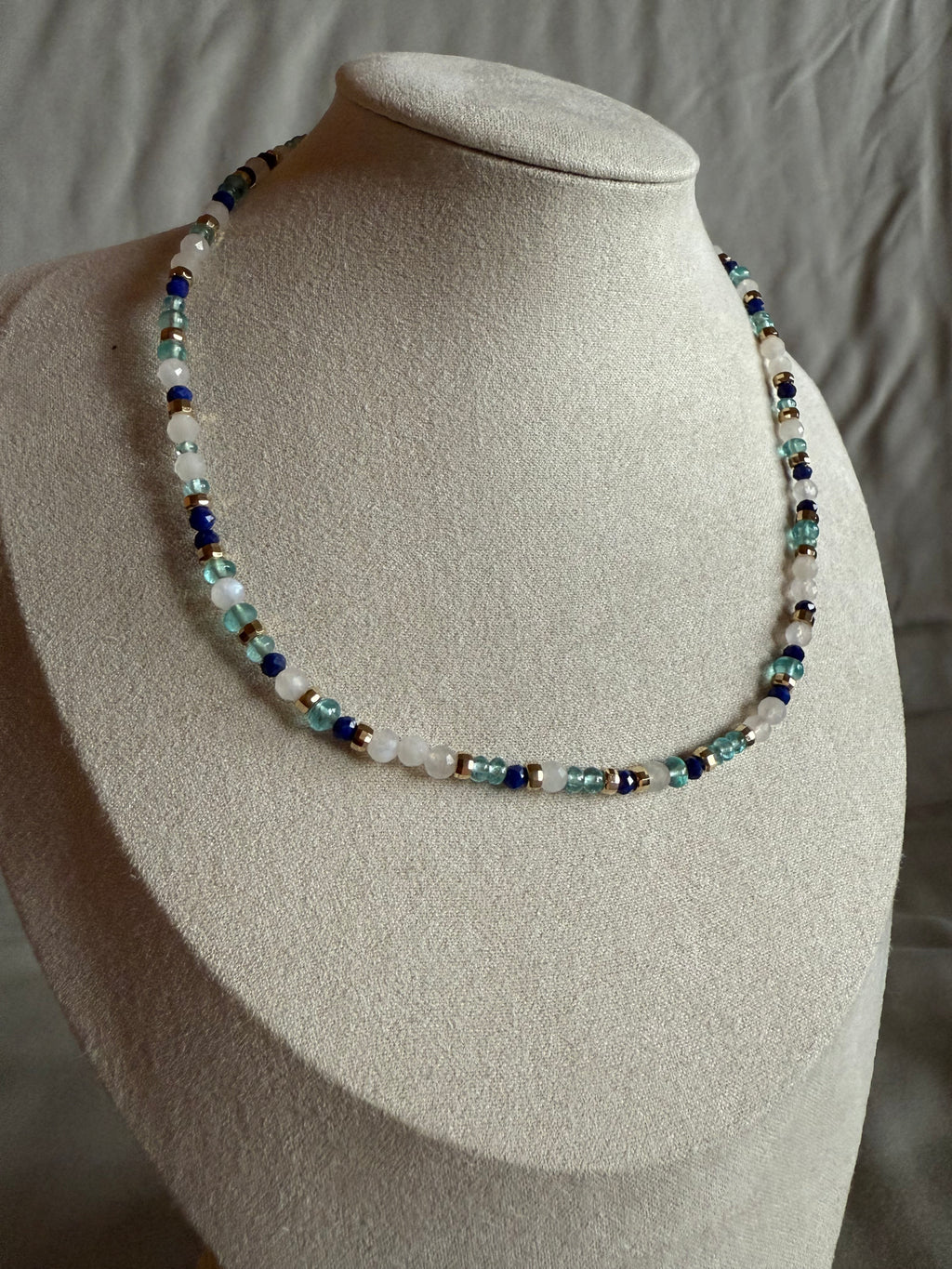 Blue Crystal Choker