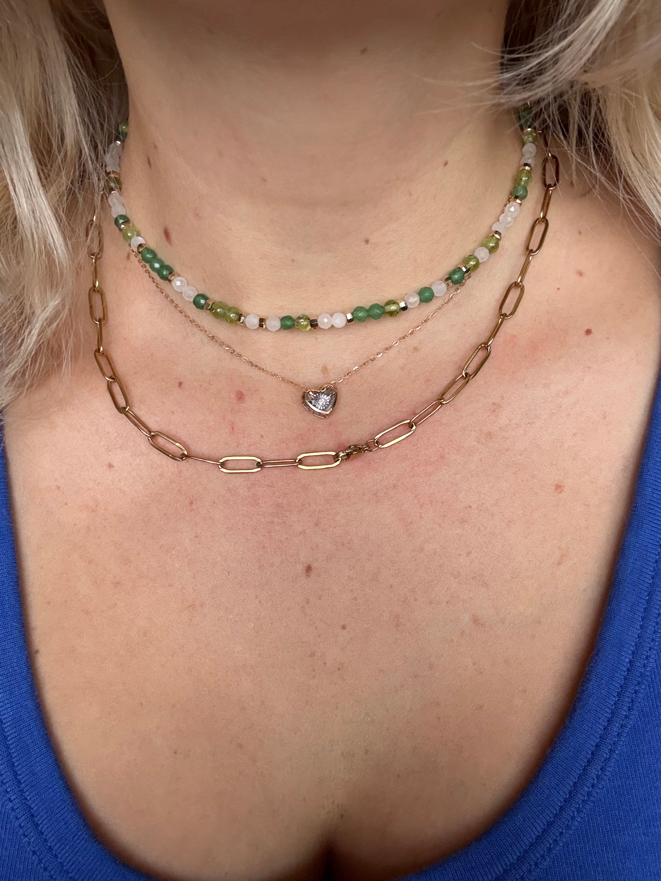 Green Crystal Choker
